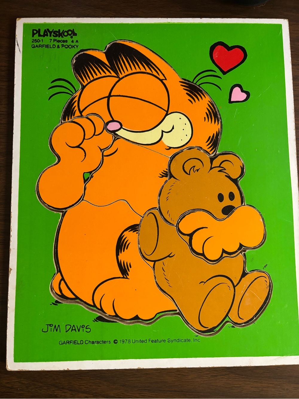 1978 Garfield & Pooky Puzzle